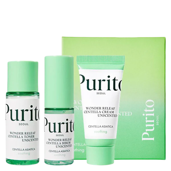PURITO Wonder Releaf Centella Mini Kit Unscented (3 PCs)
