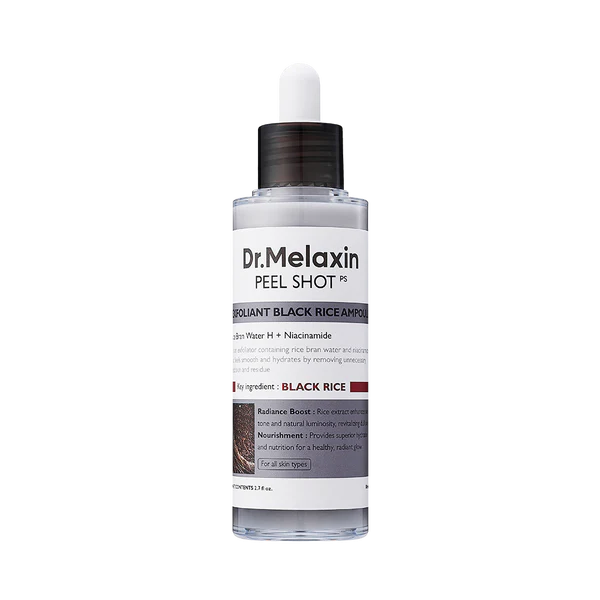 Dr.Melaxin Peel Shot Exfoliating Black Rice Ampoule (80ml)