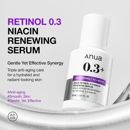 ANUA Nano Retinol 0.3% + Niacin Renewing Serum