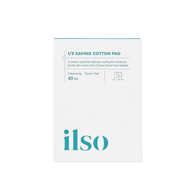 ILSO 1/3 Saving Cotton Pad (40 Sheets)
