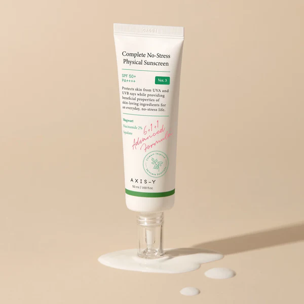AXIS-Y Complete No-Stress Physical Sunscreen Broad Spectrum SPF 50+ PA++++ (50ml)
