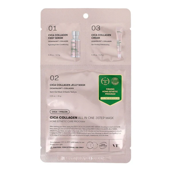 VT Cica Collagen All-In-One 3-Step Mask (1 PC)
