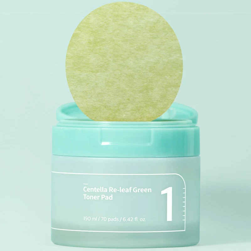 numbuzin No.1 Centella Re-Leaf Green Toner Pad (70 PCs)