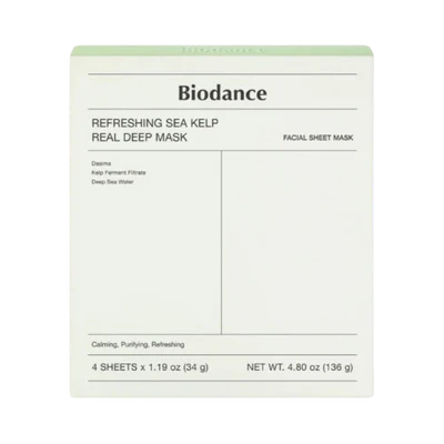 Biodance Refreshing Sea Kelp Real Deep Mask (4 PCs)