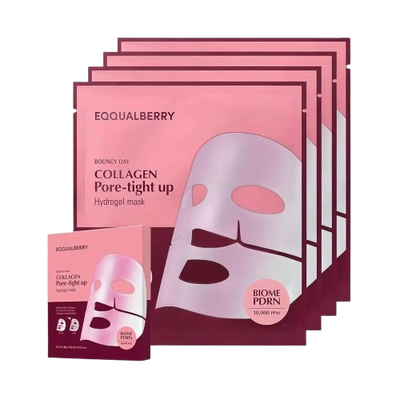 Eqqualberry Collagen Pore-Tight Up Hydrogel Mask (4 PCs)
