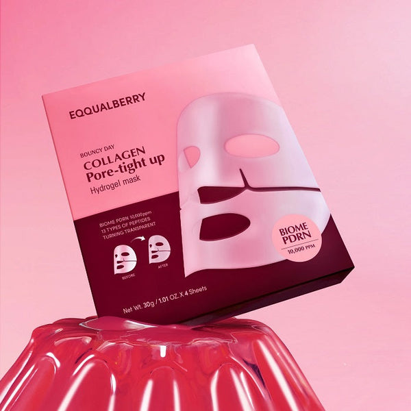 Eqqualberry Collagen Pore-Tight Up Hydrogel Mask (4 PCs)
