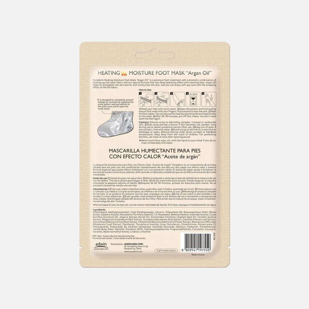 PUREDERM P/D Heating Moisture Foot Mask (1 pair)