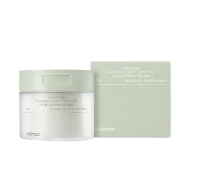 celimax Ji Woo Gae Cica BHA Blemish Toner Pad (60pcs)