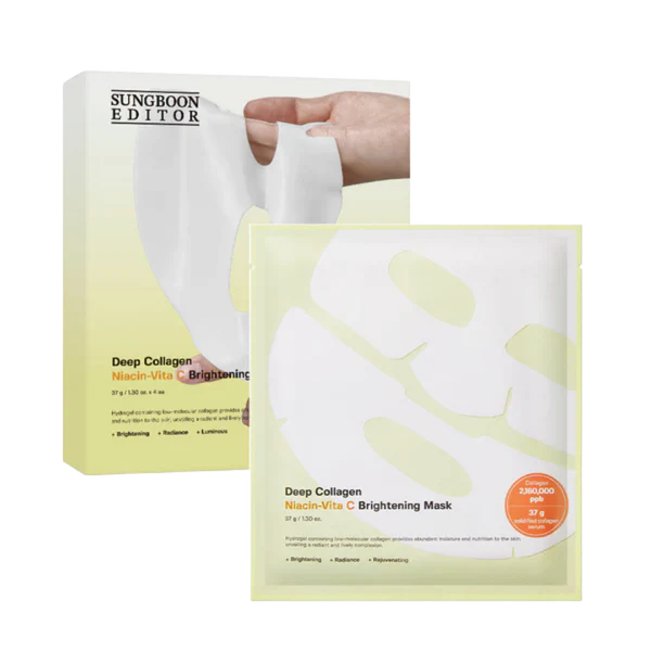 Sungboon Editor Deep Collagen Niacin-Vita C Brightening Mask (4 PCs)