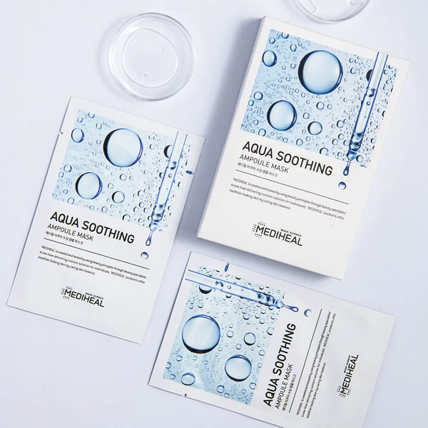 MEDIHEAL Aqua Soothing Ampoule Mask (10 PCs)